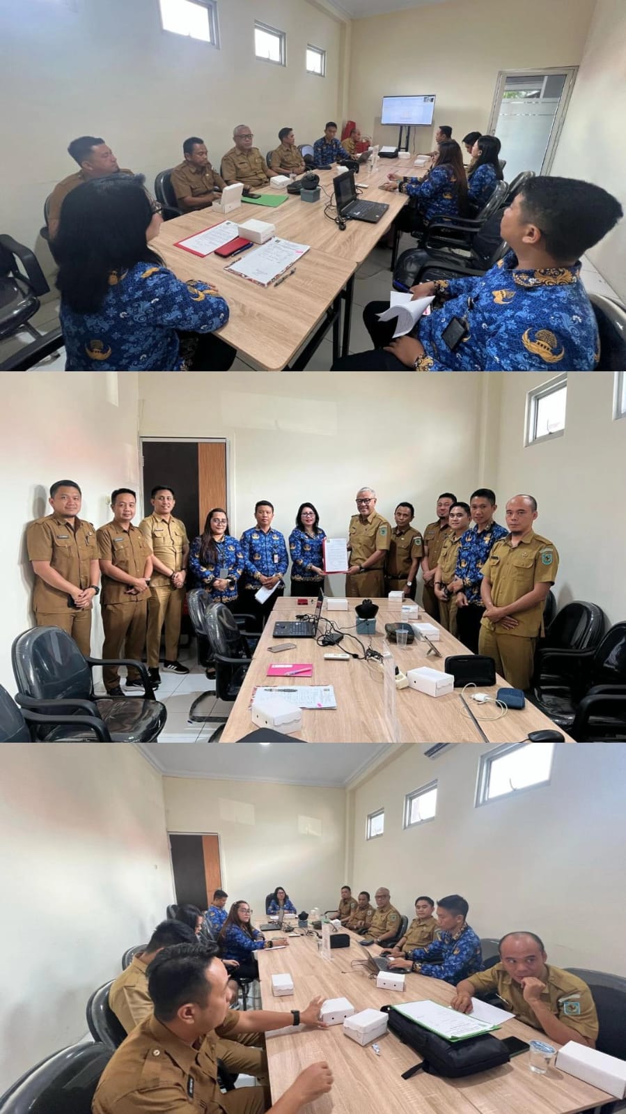 Bagian Hukum Setda kabupaten Bolaang Mongondow mengikuti Rapat Harmonisasi Pembulatan dan Pemantapan Rancangan Peraturan Bupati di Kantor Wilayah Hukum Sulawesi Utara